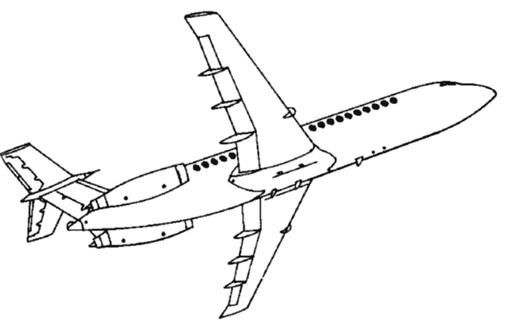 Dibujo gratuito Avión #134934 de la coleccion Transporte para imprimir