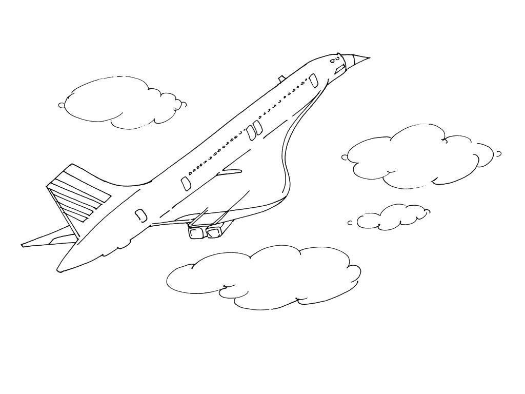 Dibujo gratuito Avión #134960 de la coleccion Transporte para imprimir