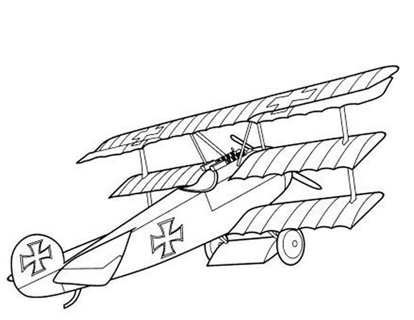 Dibujo gratuito Avión #134966 de la coleccion Transporte para imprimir