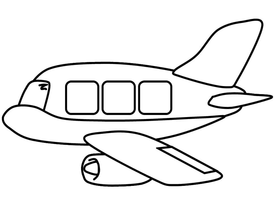 Dibujo gratuito Avión #183601 de la coleccion Transporte para imprimir