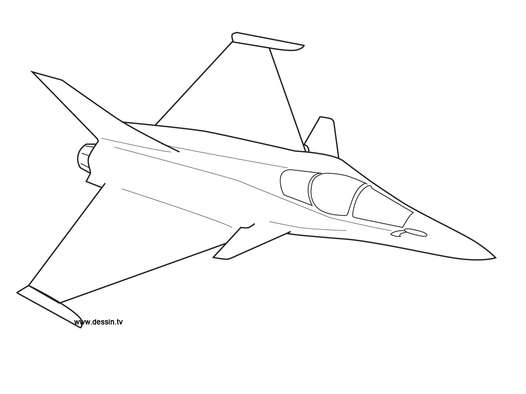 Dibujo para colorear: Aviones de Guerra (Transporte) #141035 - Dibujos para Colorear e Imprimir Gratis