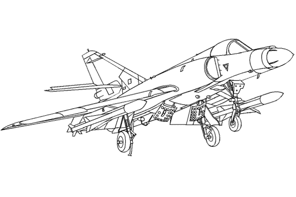 Dibujo para colorear: Aviones de Guerra (Transporte) #141093 - Dibujos para Colorear e Imprimir Gratis