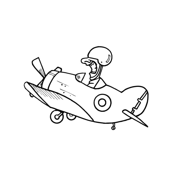 Dibujo gratuito Aviones de Guerra #141232 de la coleccion Transporte para imprimir