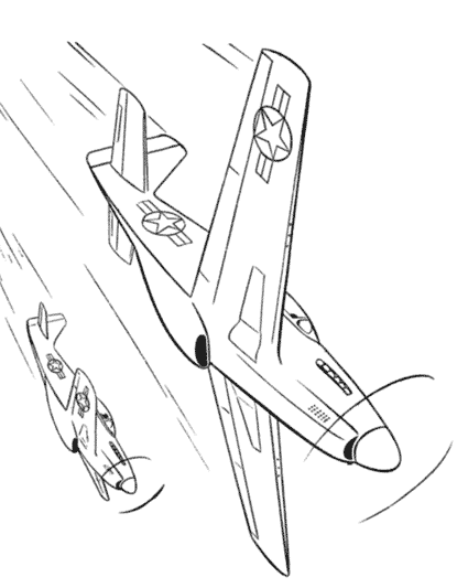 Dibujo para colorear: Aviones de Guerra (Transporte) #141249 - Dibujos para Colorear e Imprimir Gratis