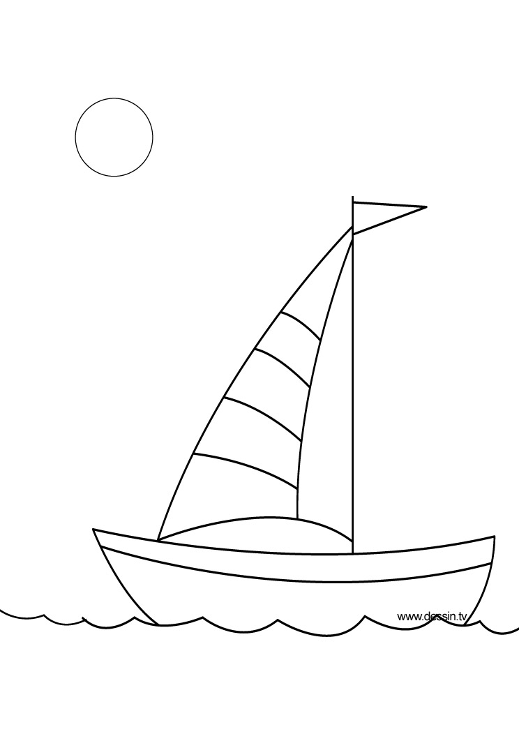 Dibujo para colorear: Barco / Navío (Transporte) #137447 - Dibujos para Colorear e Imprimir Gratis
