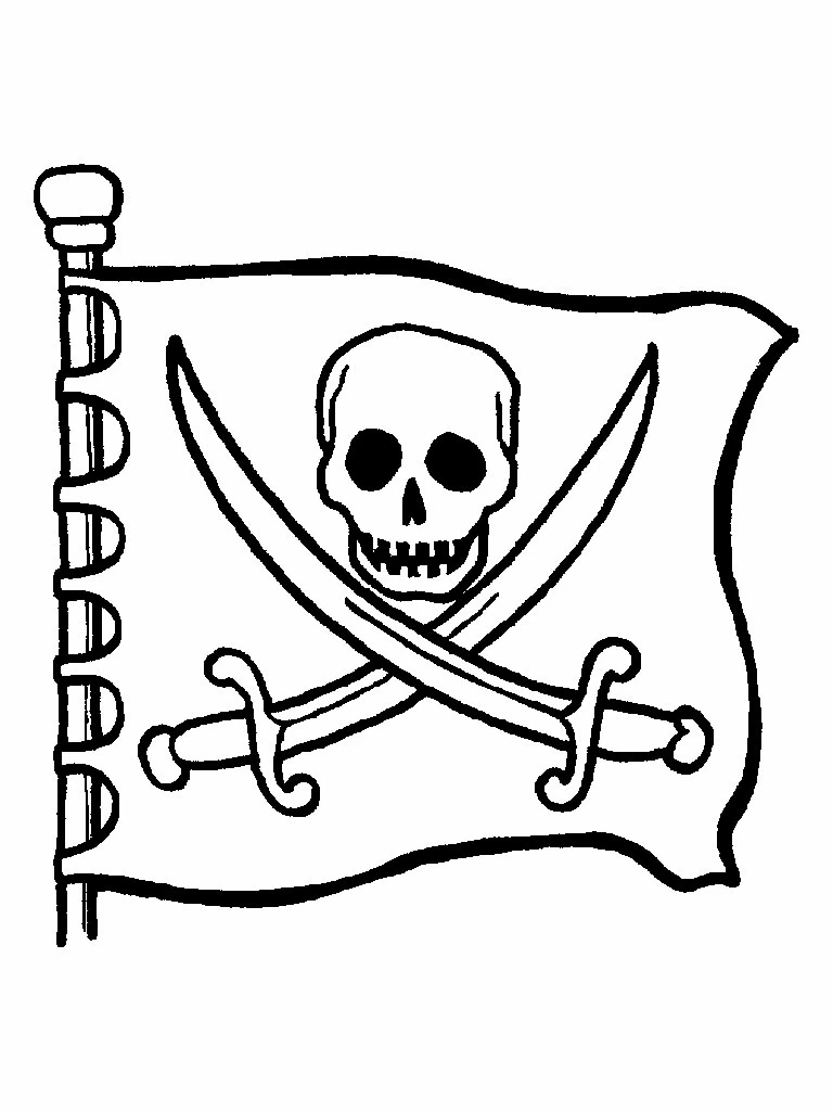 Dibujo para colorear: Barco Pirata (Transporte) #138227 - Dibujos para Colorear e Imprimir Gratis