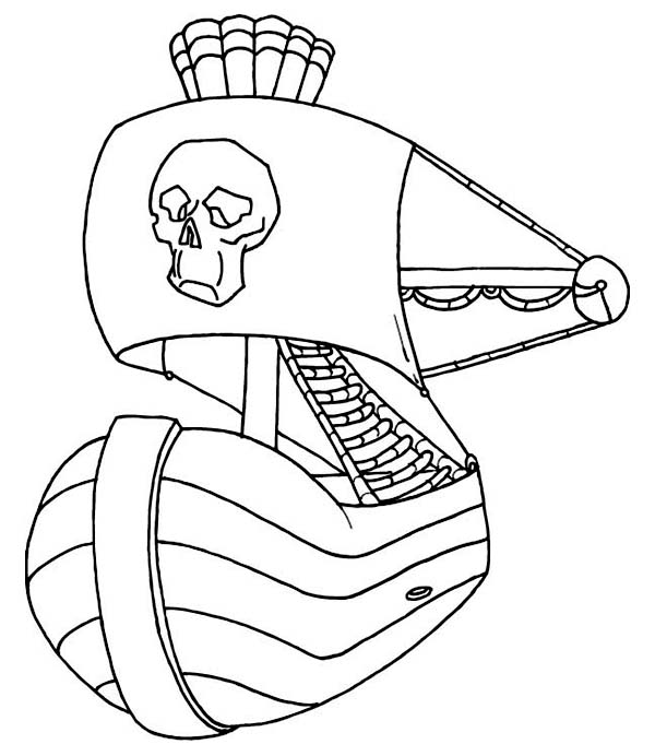 Dibujo gratuito Barco Pirata #138450 de la coleccion Transporte para imprimir
