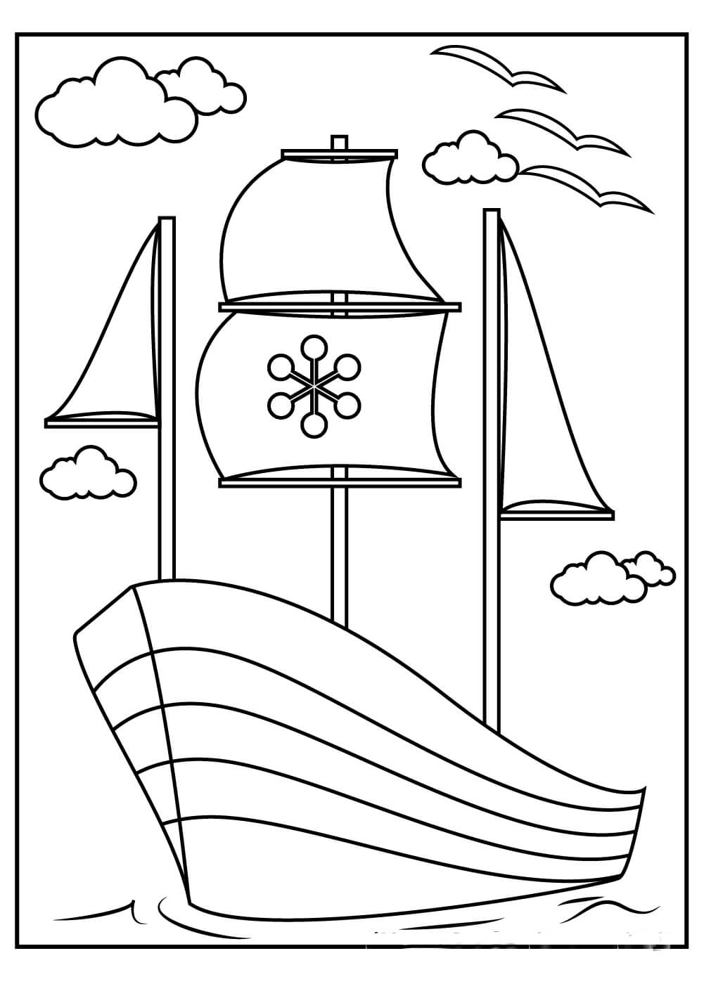 Dibujo gratuito Barcos y Navíos #171583 de la coleccion Transporte para imprimir