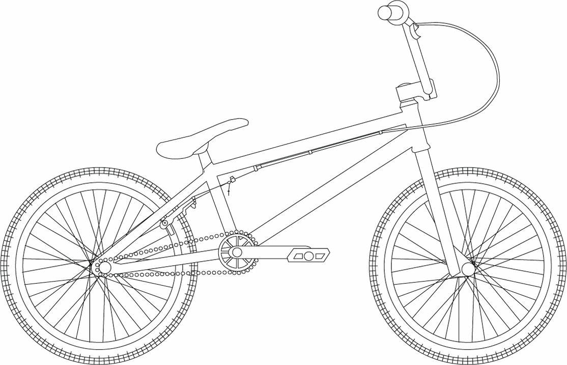 Dibujo para colorear: Bicicleta (Transporte) #136992 - Dibujos para Colorear e Imprimir Gratis