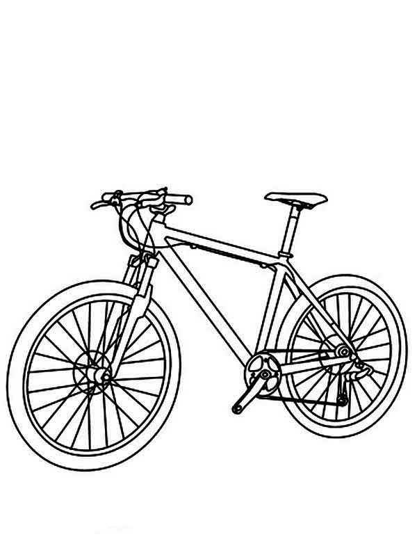 Dibujo para colorear: Bicicleta (Transporte) #137095 - Dibujos para Colorear e Imprimir Gratis
