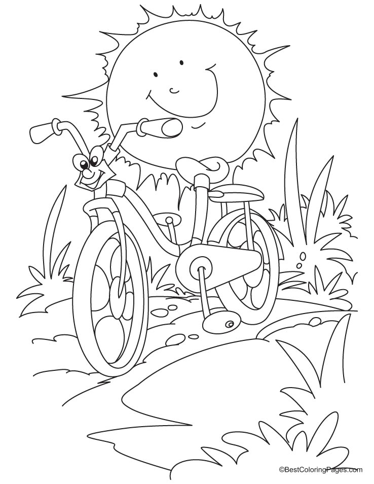 Dibujo para colorear: Bike / Bicycle (Transporte) #136957 - Dibujos para Colorear e Imprimir Gratis