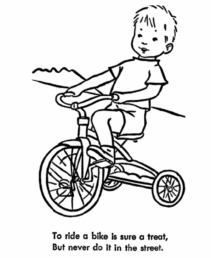 Dibujo para colorear: Bike / Bicycle (Transporte) #136961 - Dibujos para Colorear e Imprimir Gratis