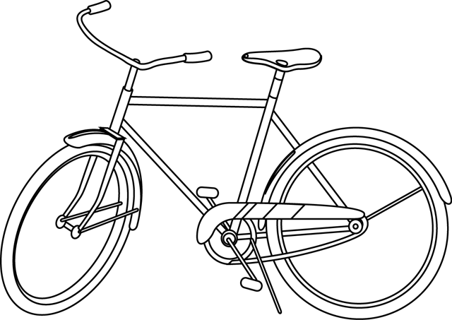 Dibujo para colorear: Bike / Bicycle (Transporte) #136976 - Dibujos para Colorear e Imprimir Gratis