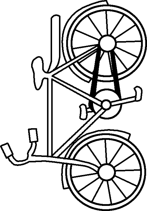 Dibujo para colorear: Bike / Bicycle (Transporte) #136979 - Dibujos para Colorear e Imprimir Gratis
