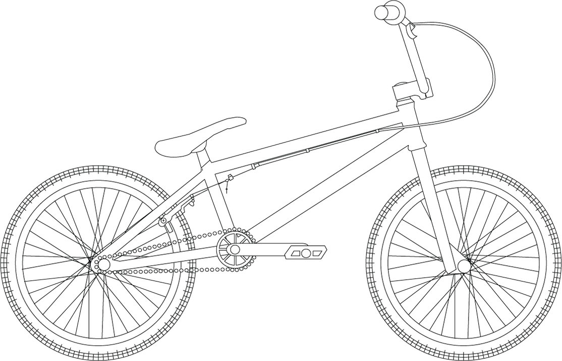 Dibujo para colorear: Bike / Bicycle (Transporte) #136992 - Dibujos para Colorear e Imprimir Gratis