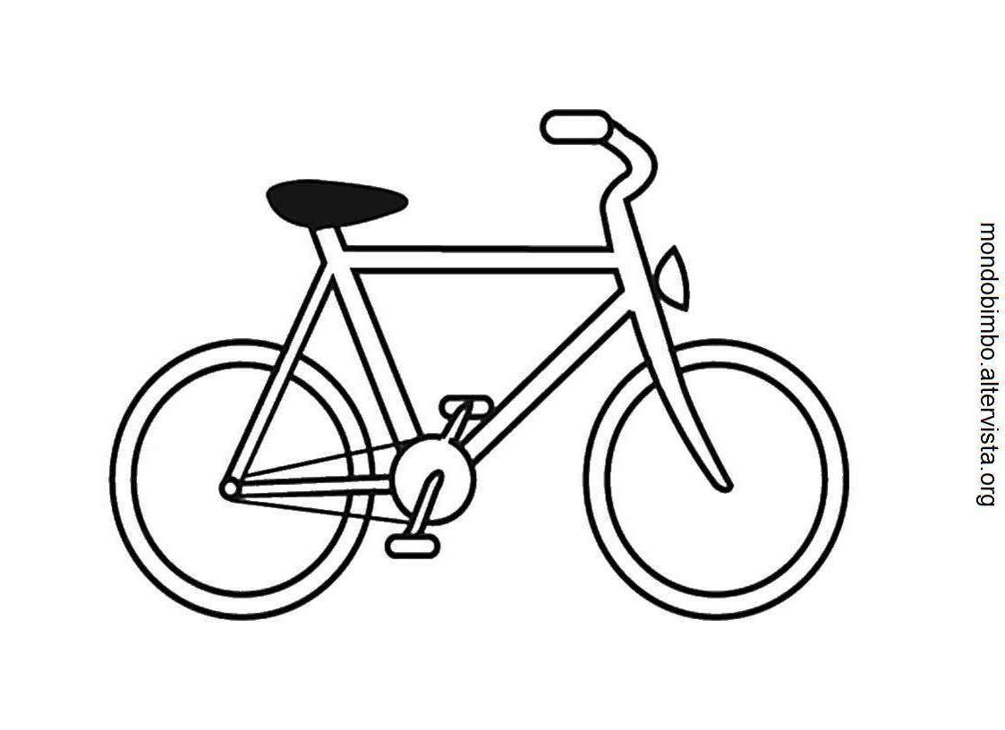 Dibujo para colorear: Bike / Bicycle (Transporte) #137045 - Dibujos para Colorear e Imprimir Gratis