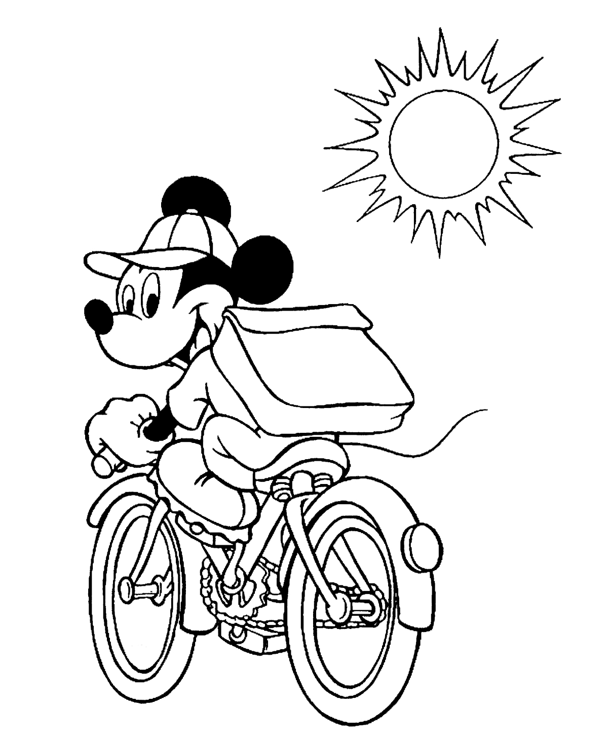 Dibujo para colorear: Bike / Bicycle (Transporte) #137122 - Dibujos para Colorear e Imprimir Gratis