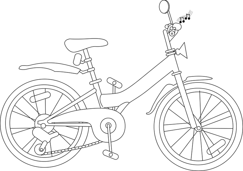 Dibujo para colorear: Bike / Bicycle (Transporte) #137139 - Dibujos para Colorear e Imprimir Gratis
