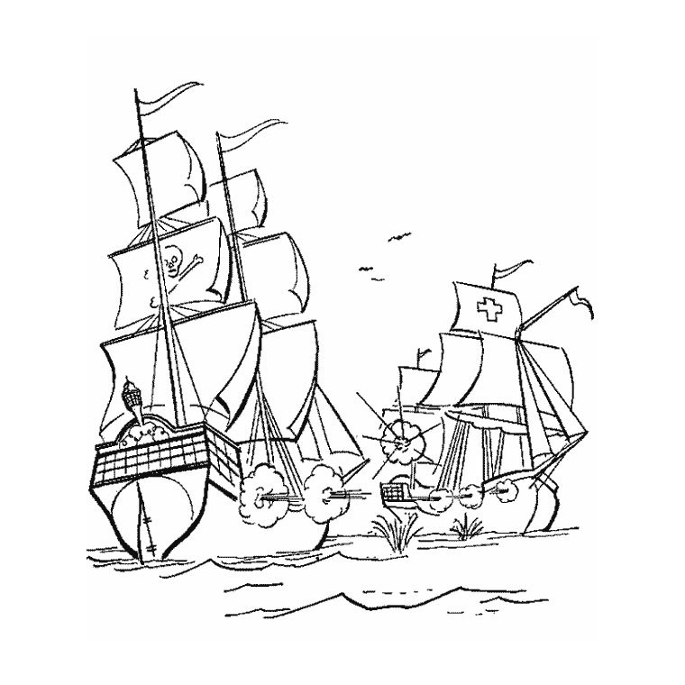 Dibujo para colorear: Boat / Ship (Transporte) #137457 - Dibujos para Colorear e Imprimir Gratis