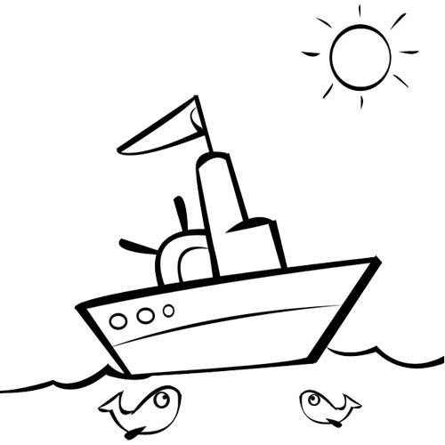 Dibujo para colorear: Boat / Ship (Transporte) #137459 - Dibujos para Colorear e Imprimir Gratis