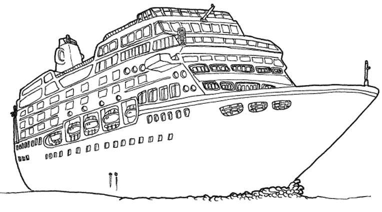 Dibujo para colorear: Boat / Ship (Transporte) #137467 - Dibujos para Colorear e Imprimir Gratis