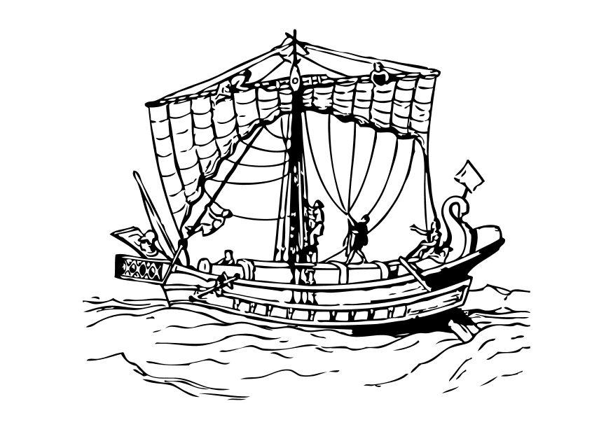 Dibujo para colorear: Boat / Ship (Transporte) #137497 - Dibujos para Colorear e Imprimir Gratis