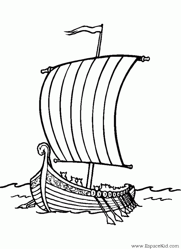 Dibujo para colorear: Boat / Ship (Transporte) #137514 - Dibujos para Colorear e Imprimir Gratis