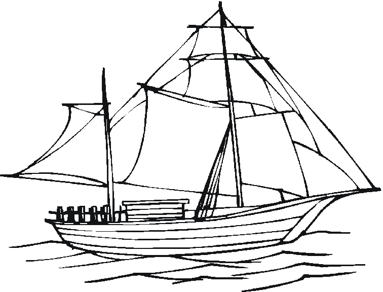 Dibujo para colorear: Boat / Ship (Transporte) #137528 - Dibujos para Colorear e Imprimir Gratis
