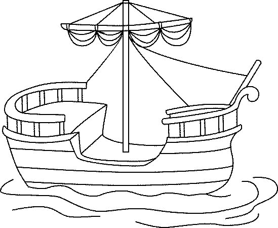 Dibujo para colorear: Boat / Ship (Transporte) #137541 - Dibujos para Colorear e Imprimir Gratis