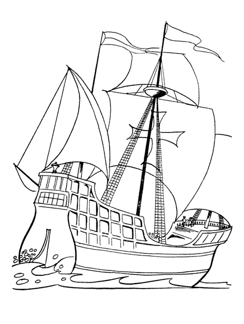 Dibujo para colorear: Boat / Ship (Transporte) #137579 - Dibujos para Colorear e Imprimir Gratis