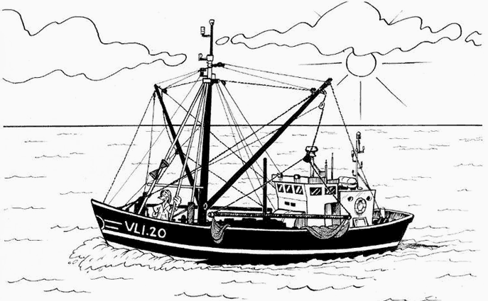 Dibujo para colorear: Boat / Ship (Transporte) #137622 - Dibujos para Colorear e Imprimir Gratis