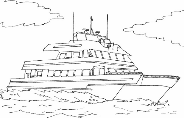 Dibujo para colorear: Boat / Ship (Transporte) #137673 - Dibujos para Colorear e Imprimir Gratis