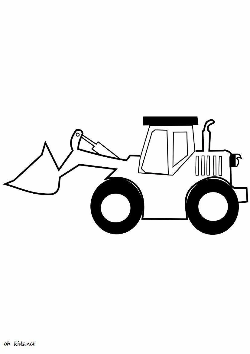 Dibujo gratuito Bulldozer / Pala Mecánica #141693 de la coleccion Transporte para imprimir