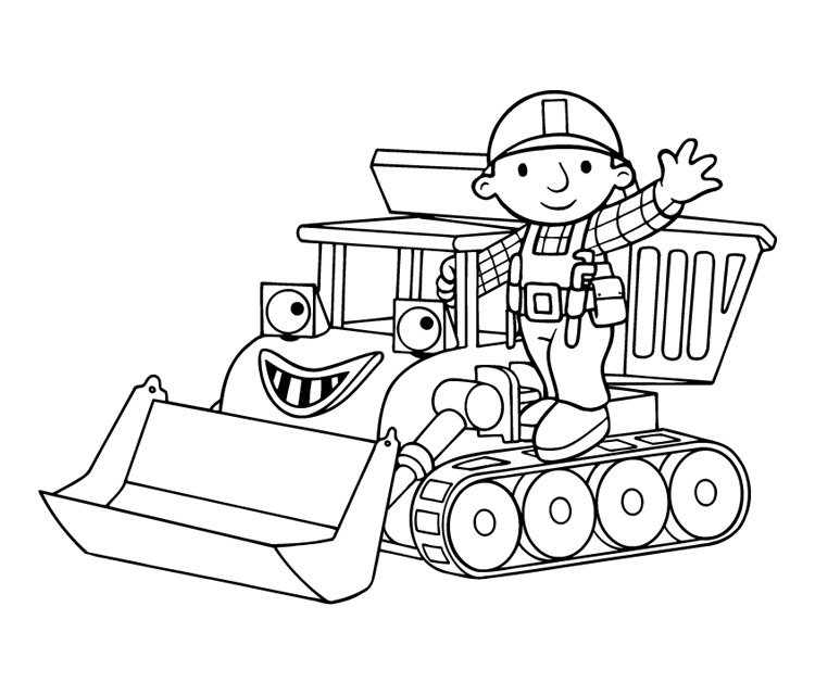 Dibujo gratuito Bulldozer / Pala Mecánica #141719 de la coleccion Transporte para imprimir