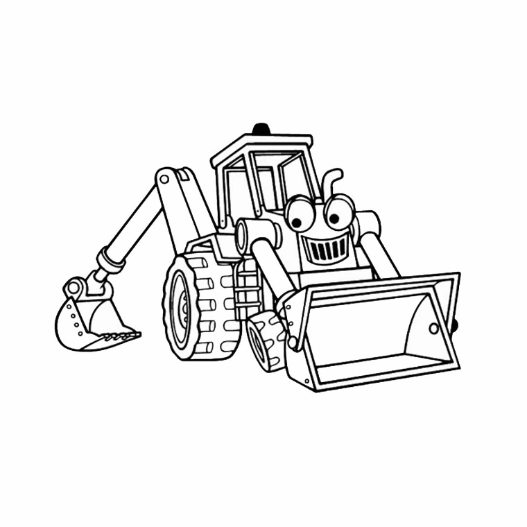 Dibujo gratuito Bulldozer / Pala Mecánica #141770 de la coleccion Transporte para imprimir