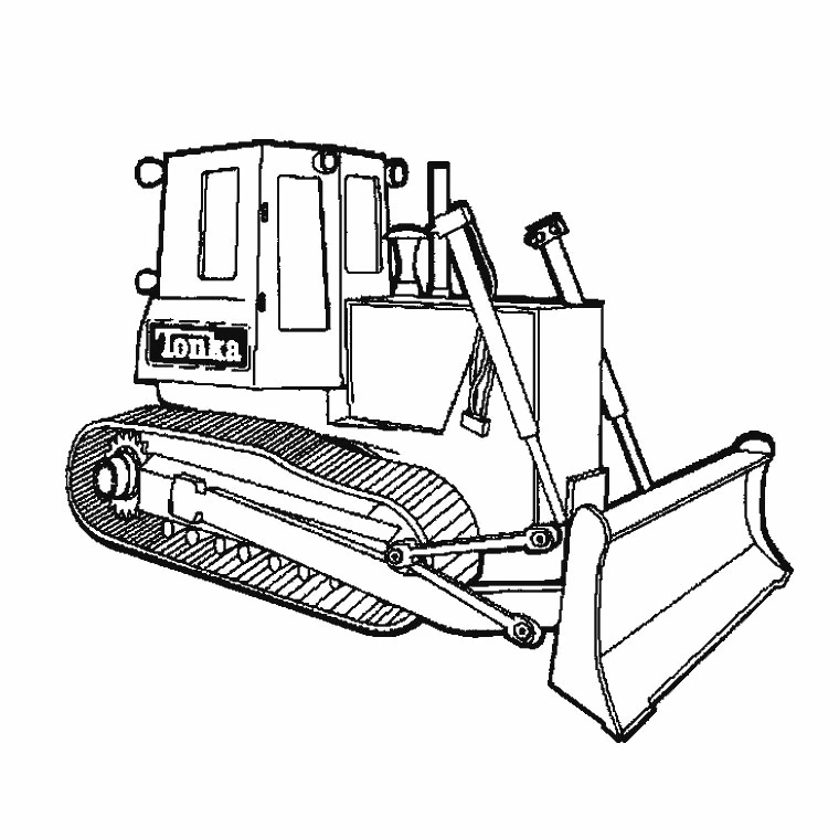 Dibujo gratuito Bulldozer / Pala Mecánica #141771 de la coleccion Transporte para imprimir