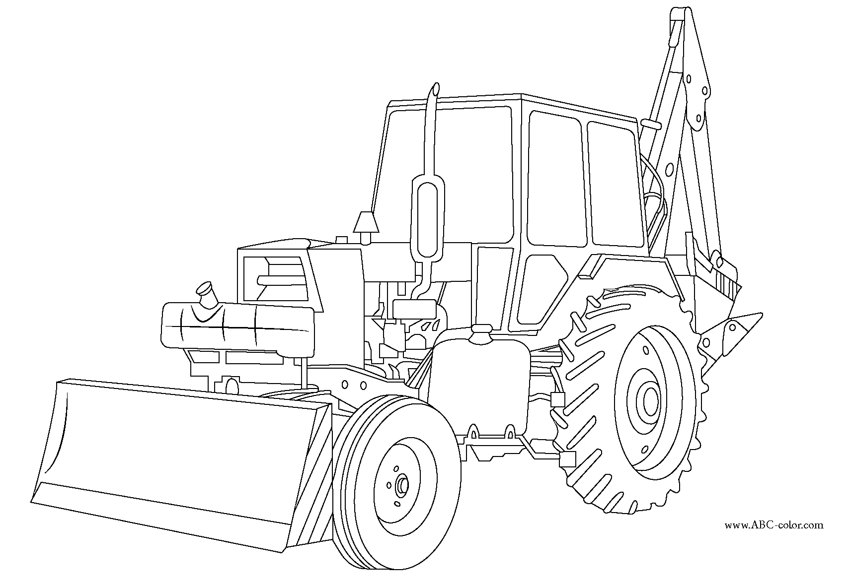 Dibujo gratuito Bulldozer / Pala Mecánica #141773 de la coleccion Transporte para imprimir