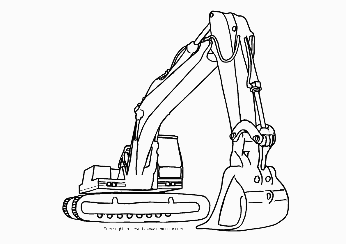 Dibujo gratuito Bulldozer / Pala Mecánica #141777 de la coleccion Transporte para imprimir