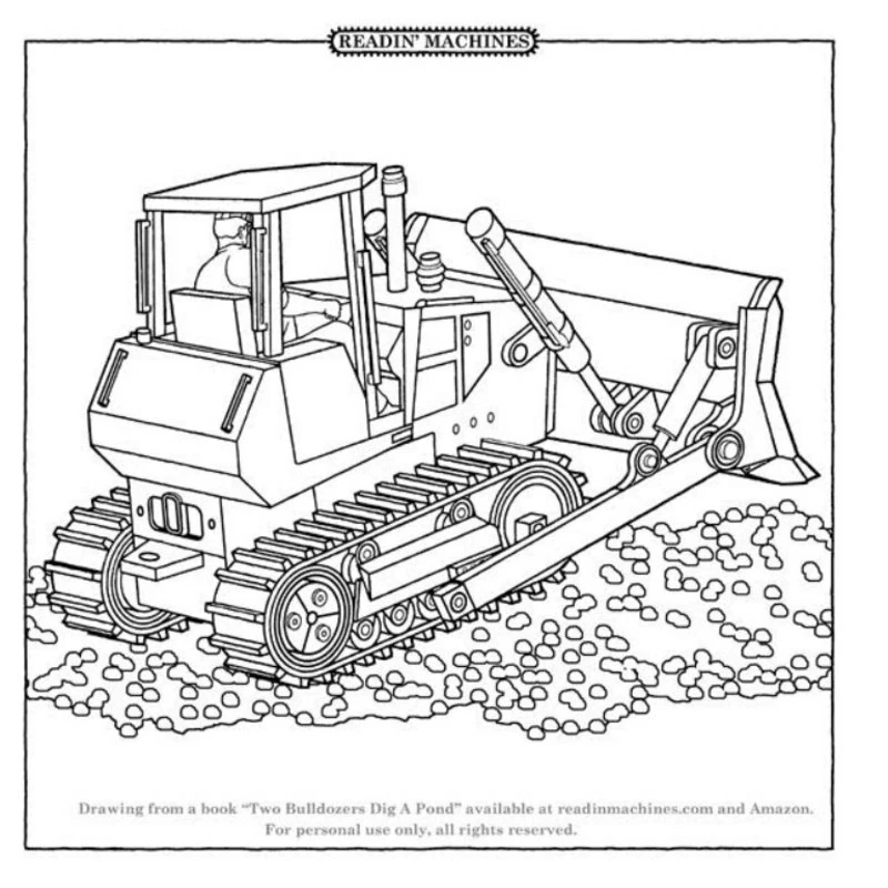Dibujo gratuito Bulldozer / Pala Mecánica #141811 de la coleccion Transporte para imprimir