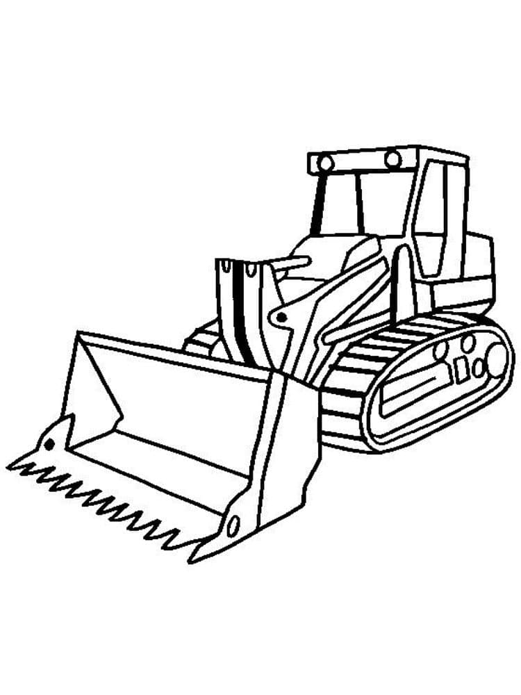 Dibujo gratuito Bulldozer / Pala Mecánica #204515 de la coleccion Transporte para imprimir