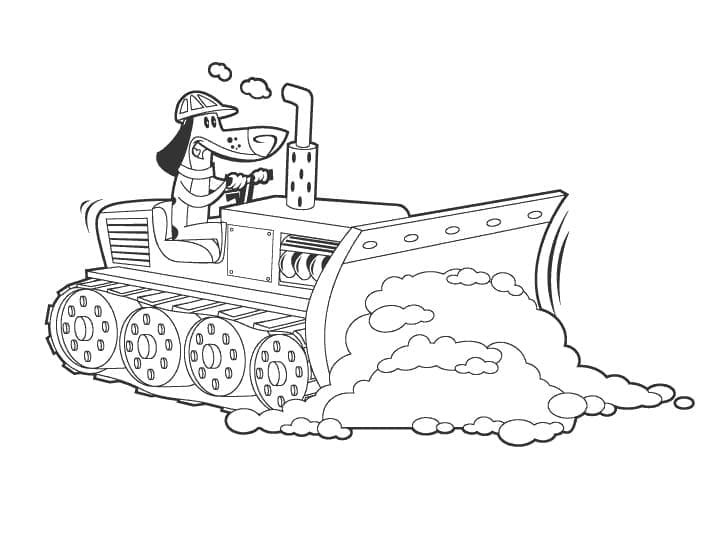 Dibujo gratuito Bulldozer / Pala Mecánica #204530 de la coleccion Transporte para imprimir