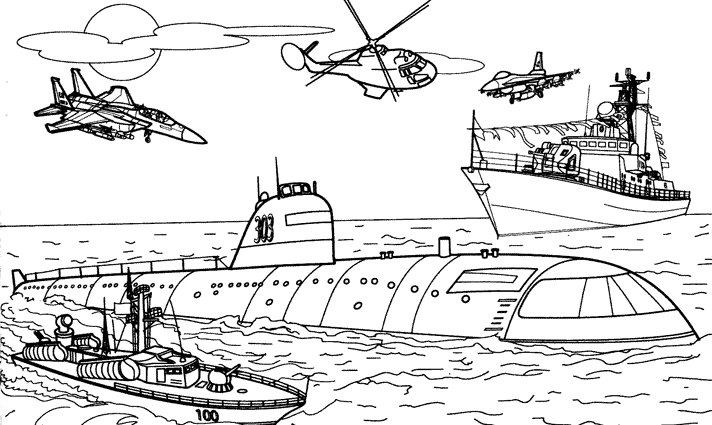 Dibujo gratuito Buque de Guerra #138625 de la coleccion Transporte para imprimir