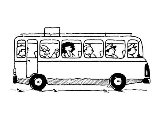 Dibujo para colorear: Bus (Transporte) #135289 - Dibujos para Colorear e Imprimir Gratis