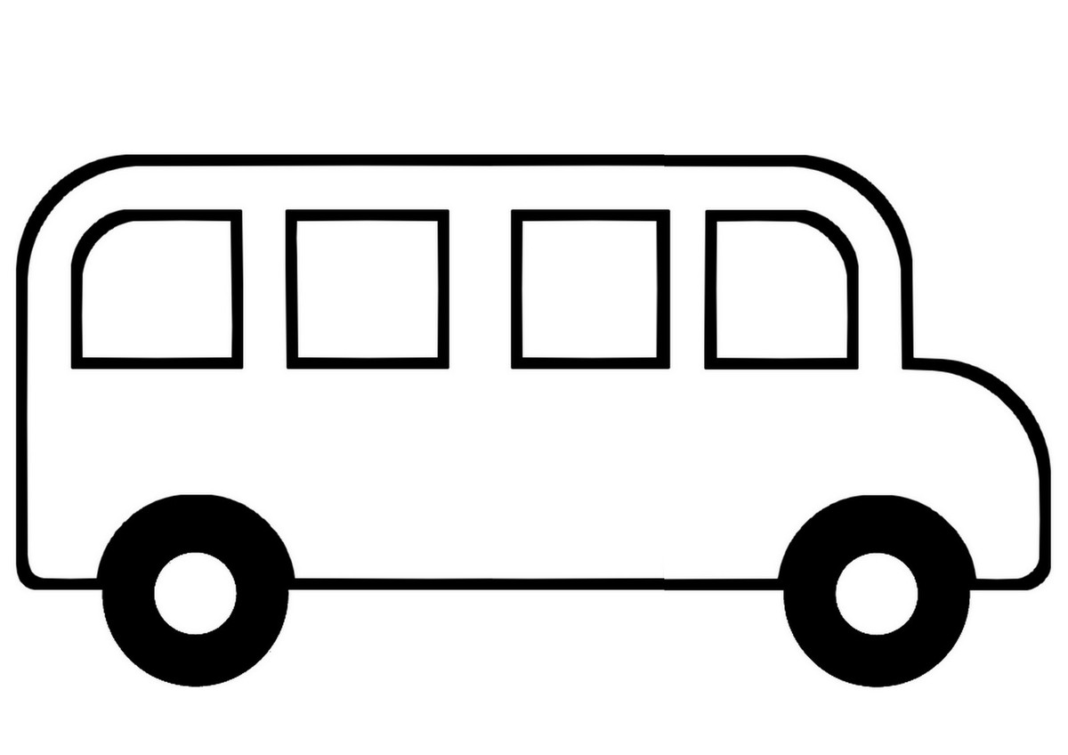 Dibujos de Bus (Transporte) para colorear – Páginas imprimibles gratis