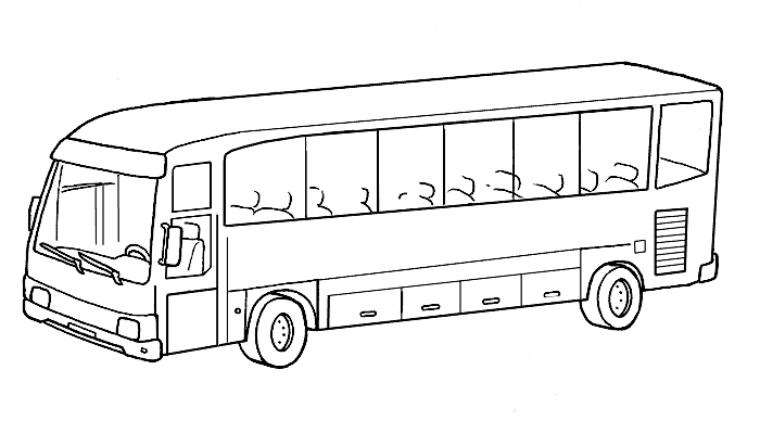 Dibujo para colorear: Bus (Transporte) #135314 - Dibujos para Colorear e Imprimir Gratis
