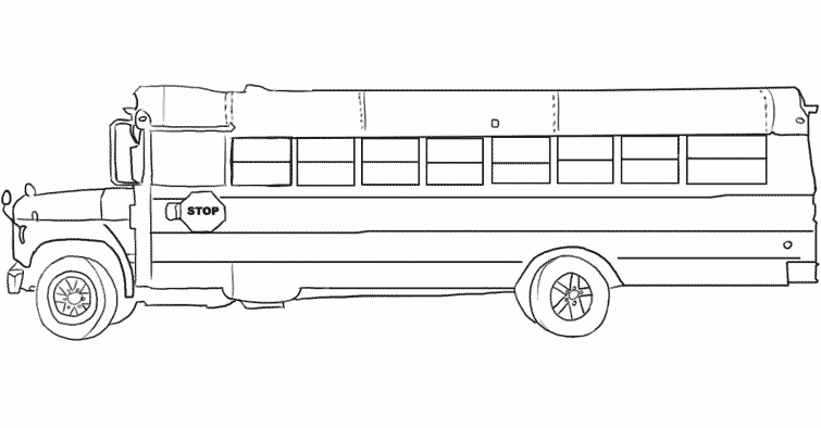 Dibujo para colorear: Bus (Transporte) #135320 - Dibujos para Colorear e Imprimir Gratis