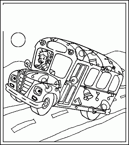 Dibujo para colorear: Bus (Transporte) #135377 - Dibujos para Colorear e Imprimir Gratis