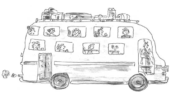 Dibujo para colorear: Bus (Transporte) #135386 - Dibujos para Colorear e Imprimir Gratis