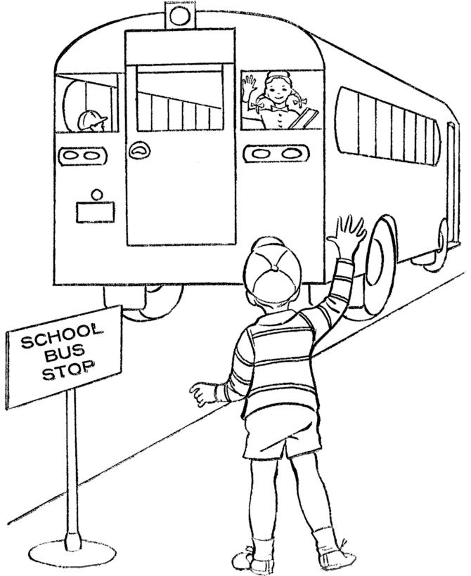 Dibujo para colorear: Bus (Transporte) #135396 - Dibujos para Colorear e Imprimir Gratis