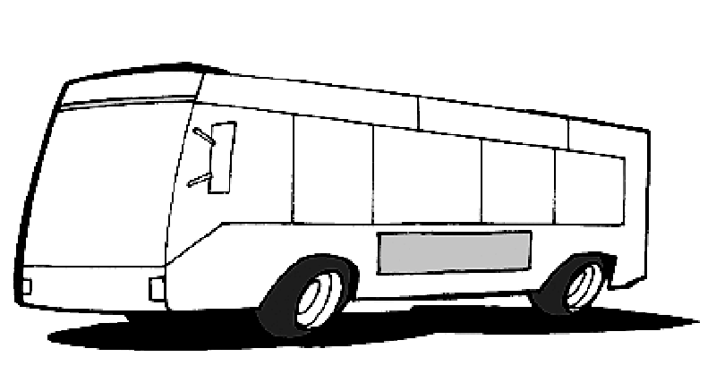 Dibujo para colorear: Bus (Transporte) #135438 - Dibujos para Colorear e Imprimir Gratis